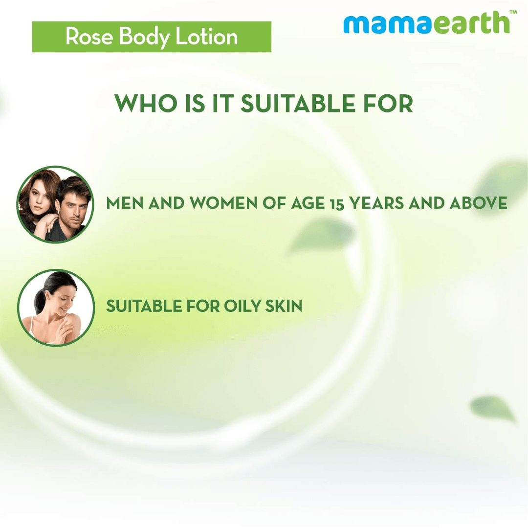 Mamaearth Rose Body Lotion with Rose Water and Milk For Deep Hydration